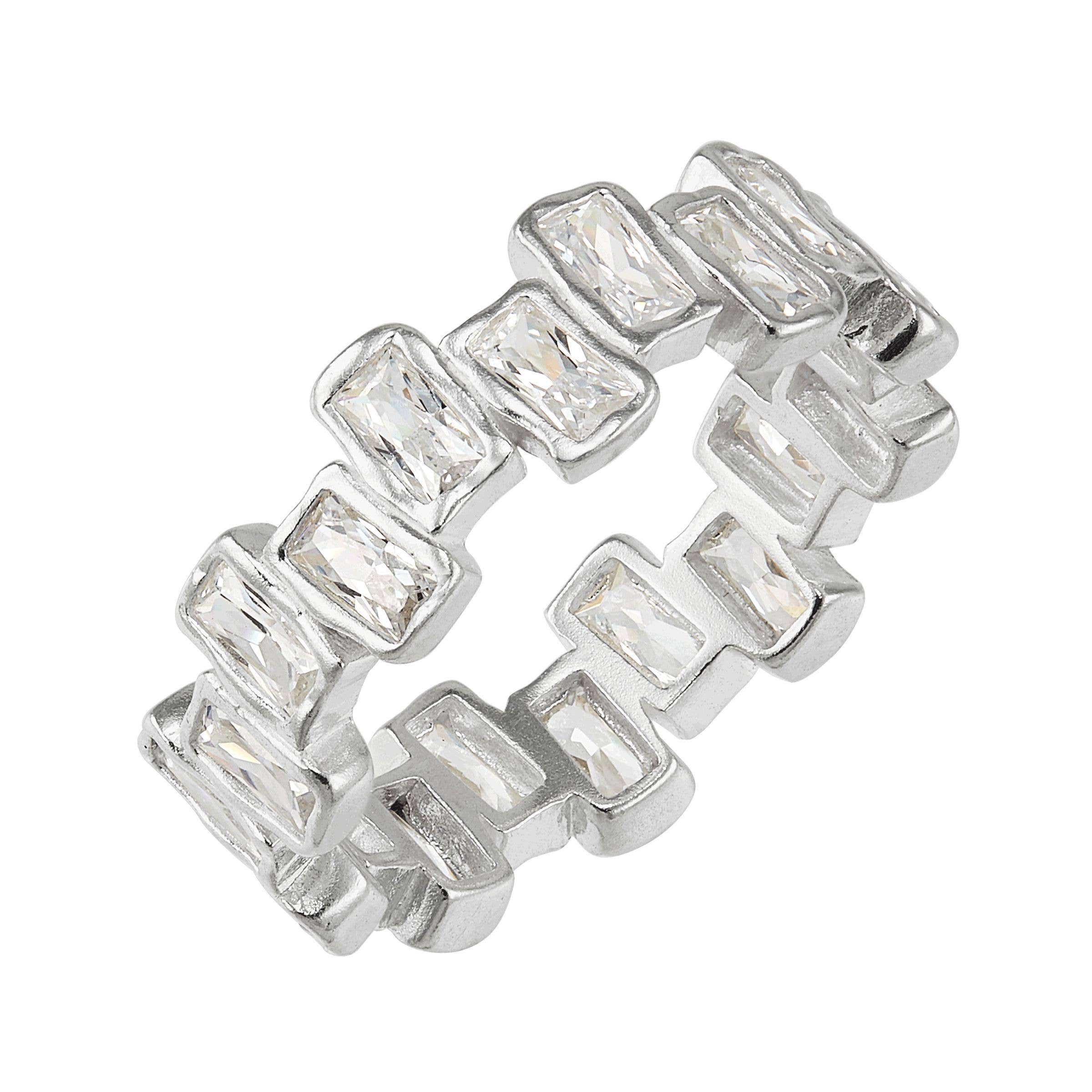 Silpada The Little Things Cubic Zirconia Ring in Silver