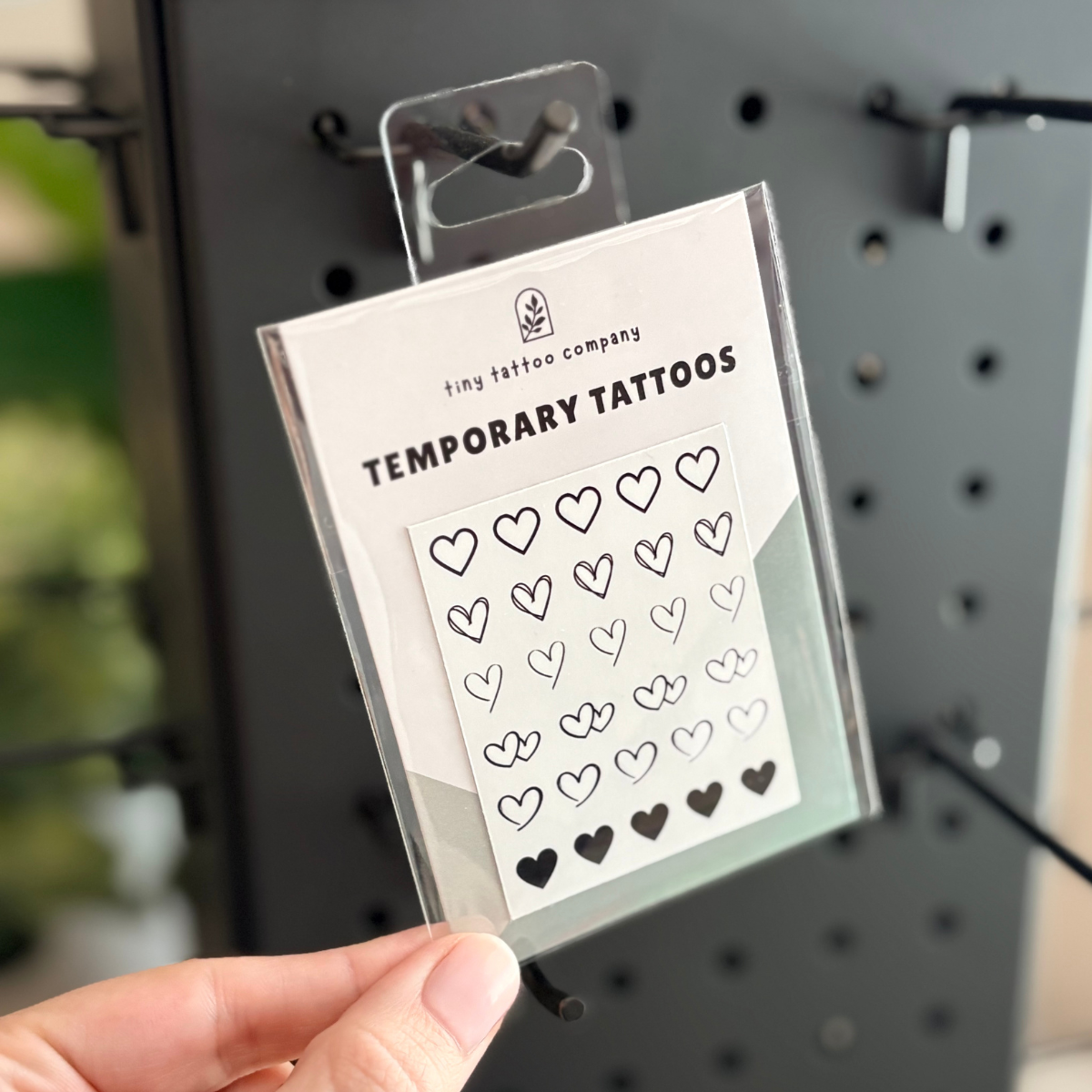 Mini Heart Temporary Tattoo Pack 🖤
