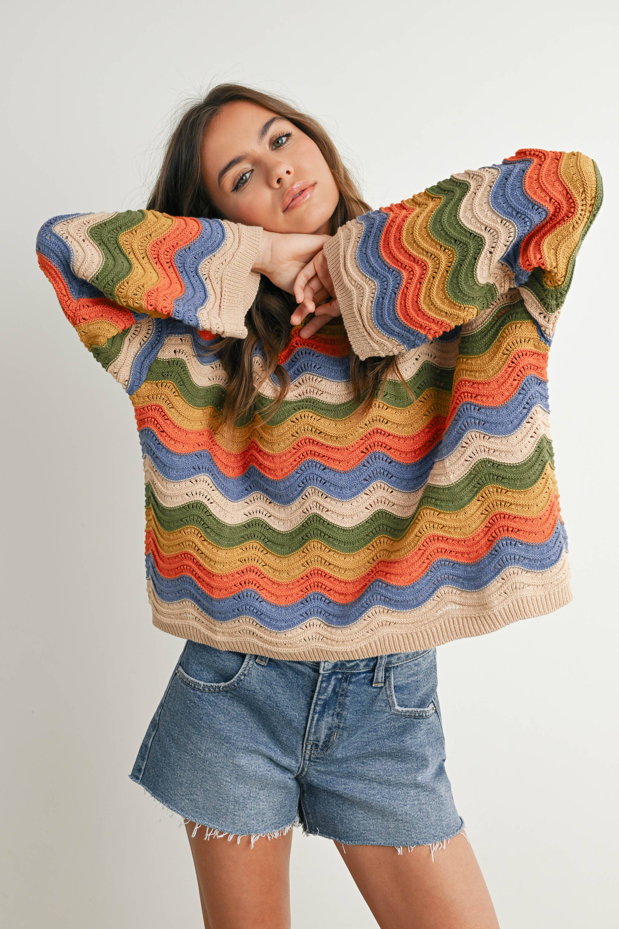 Color Block Sweater - BMW7639