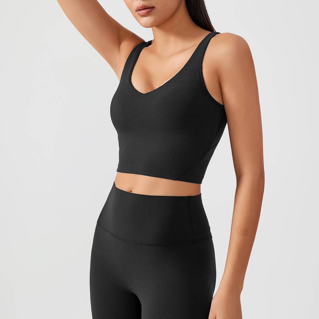 Women Fixed Chest Cushion Sport Bra Yoga Sport Tank Top