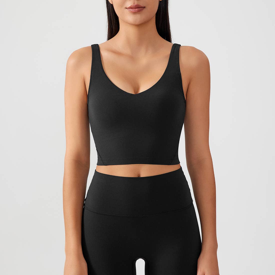 Women Fixed Chest Cushion Sport Bra Yoga Sport Tank Top