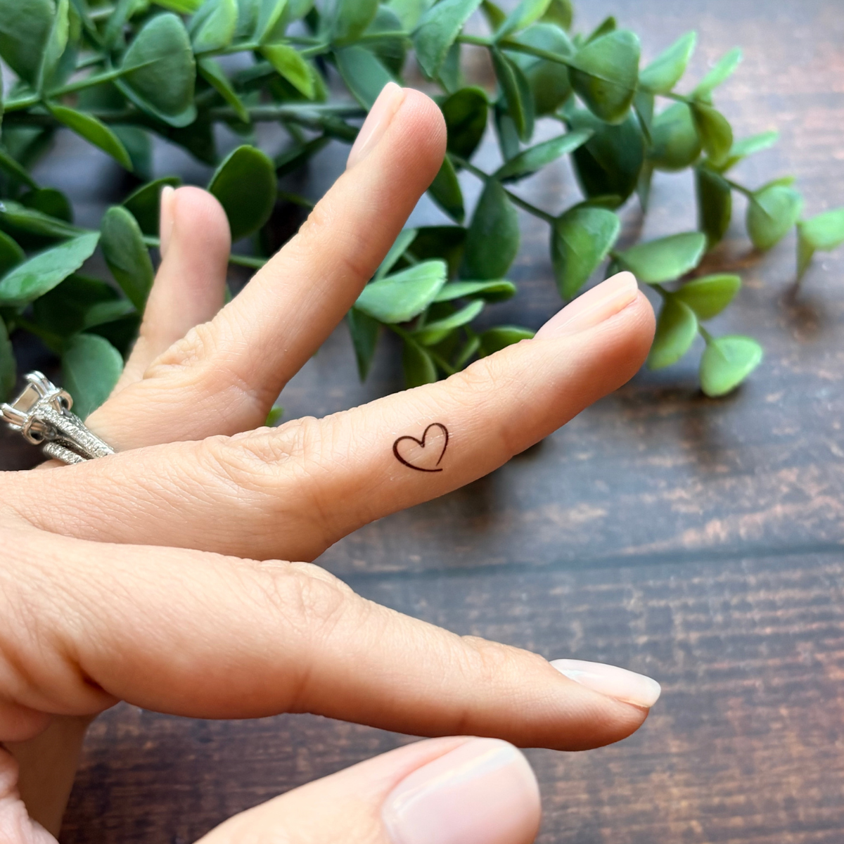 Mini Heart Temporary Tattoo Pack 🖤