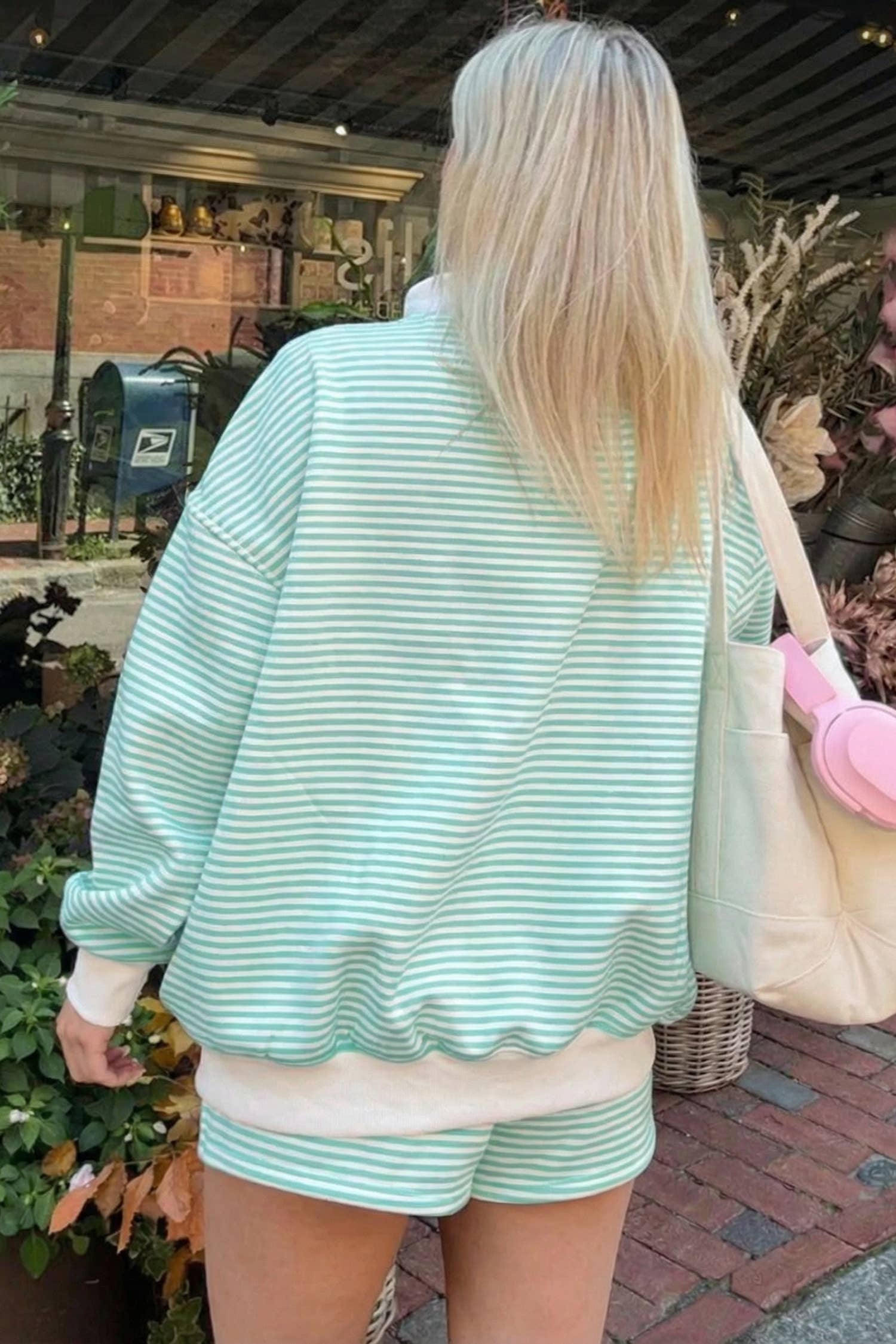 Light Pink Oversize Mock Neck Set/Small