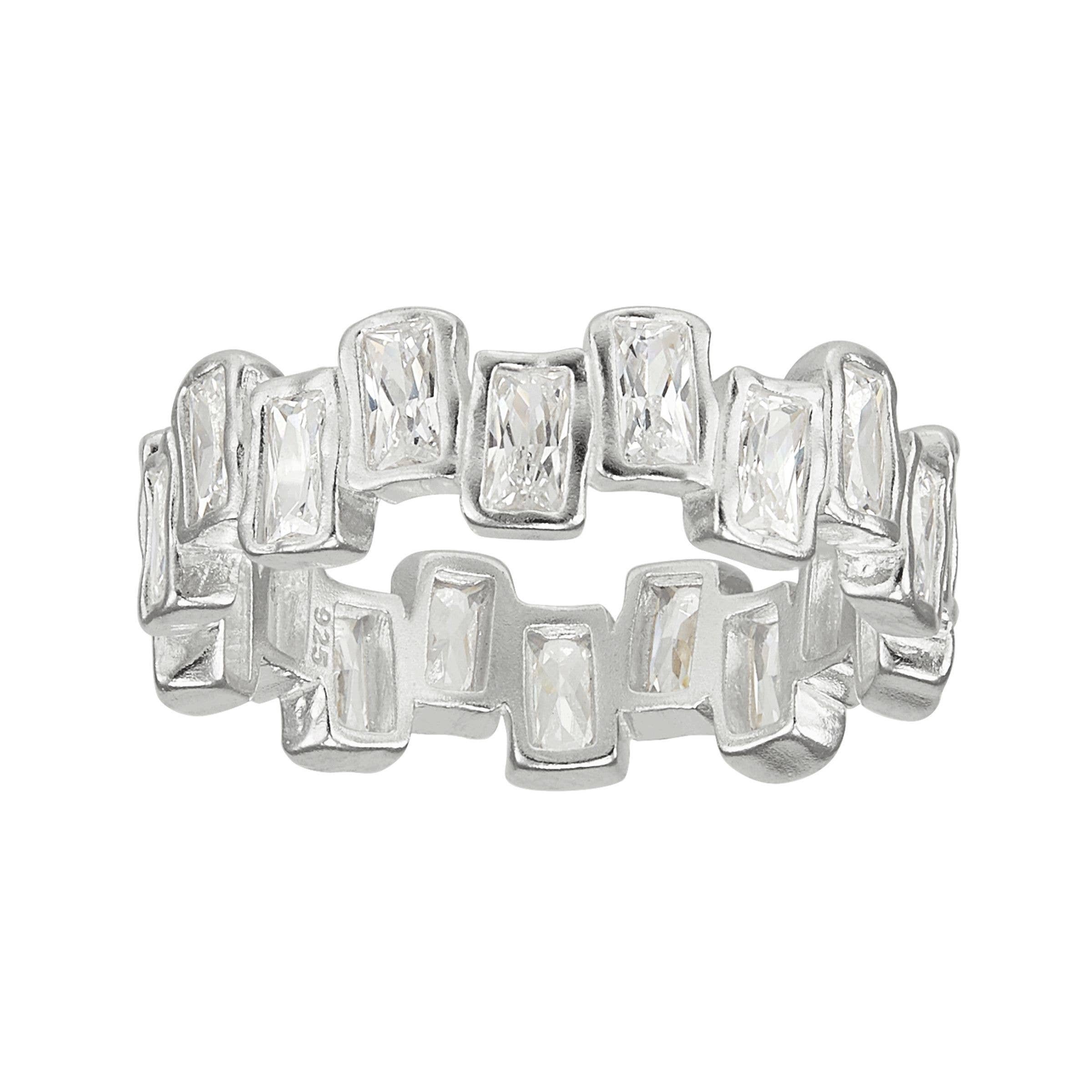 Silpada The Little Things Cubic Zirconia Ring in Silver