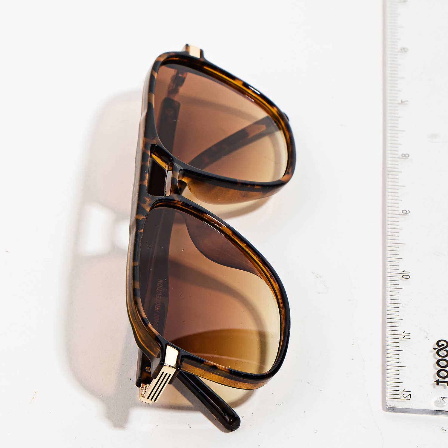 Tortoise Double Bridge Aviator Sunglasses
