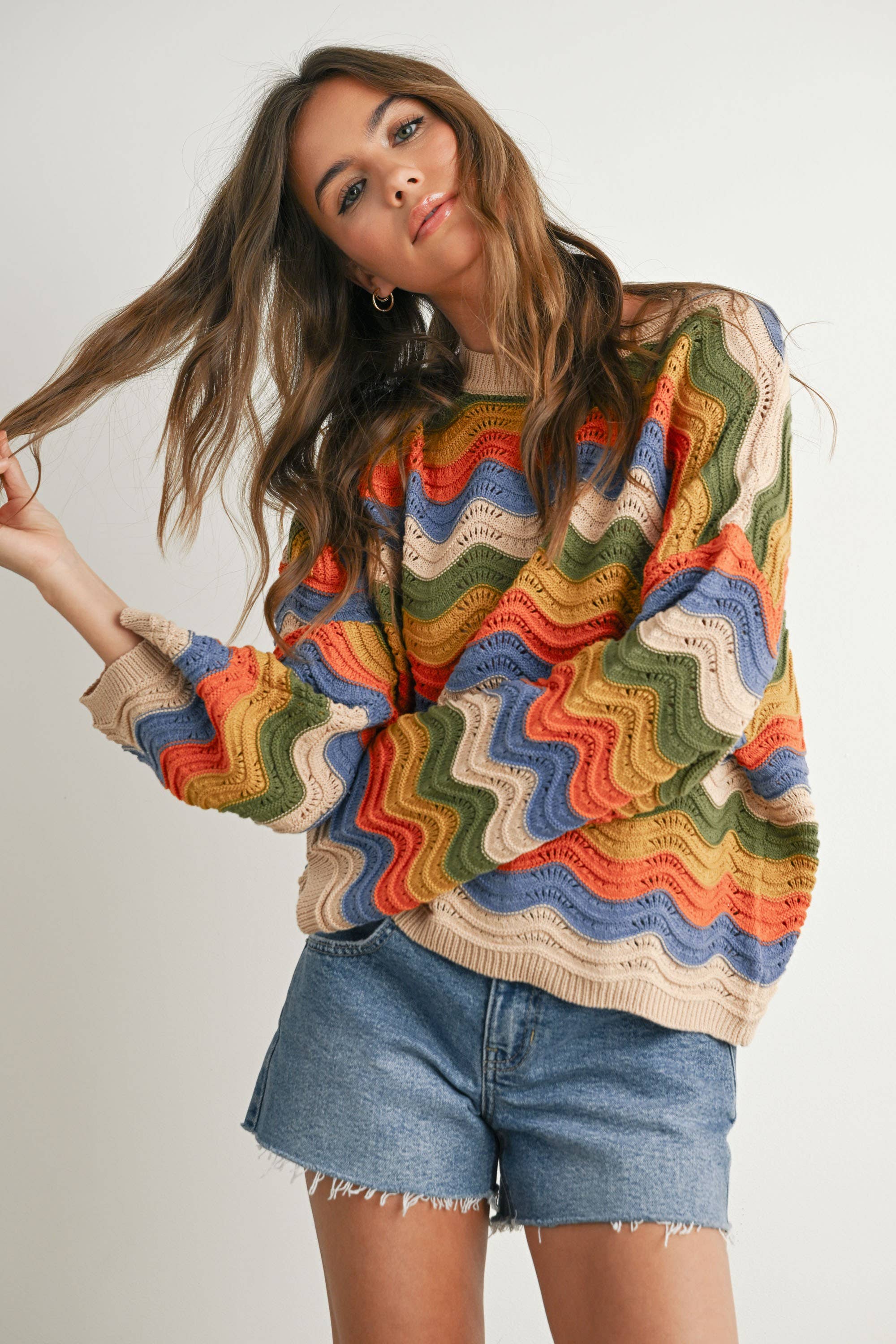 Color Block Sweater - BMW7639