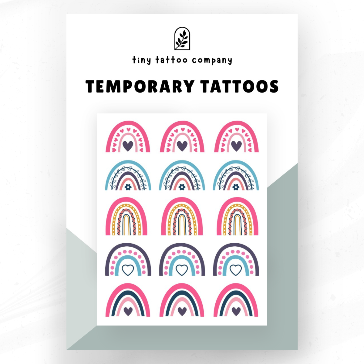 Rainbow Temporary Tattoo Pack 💗