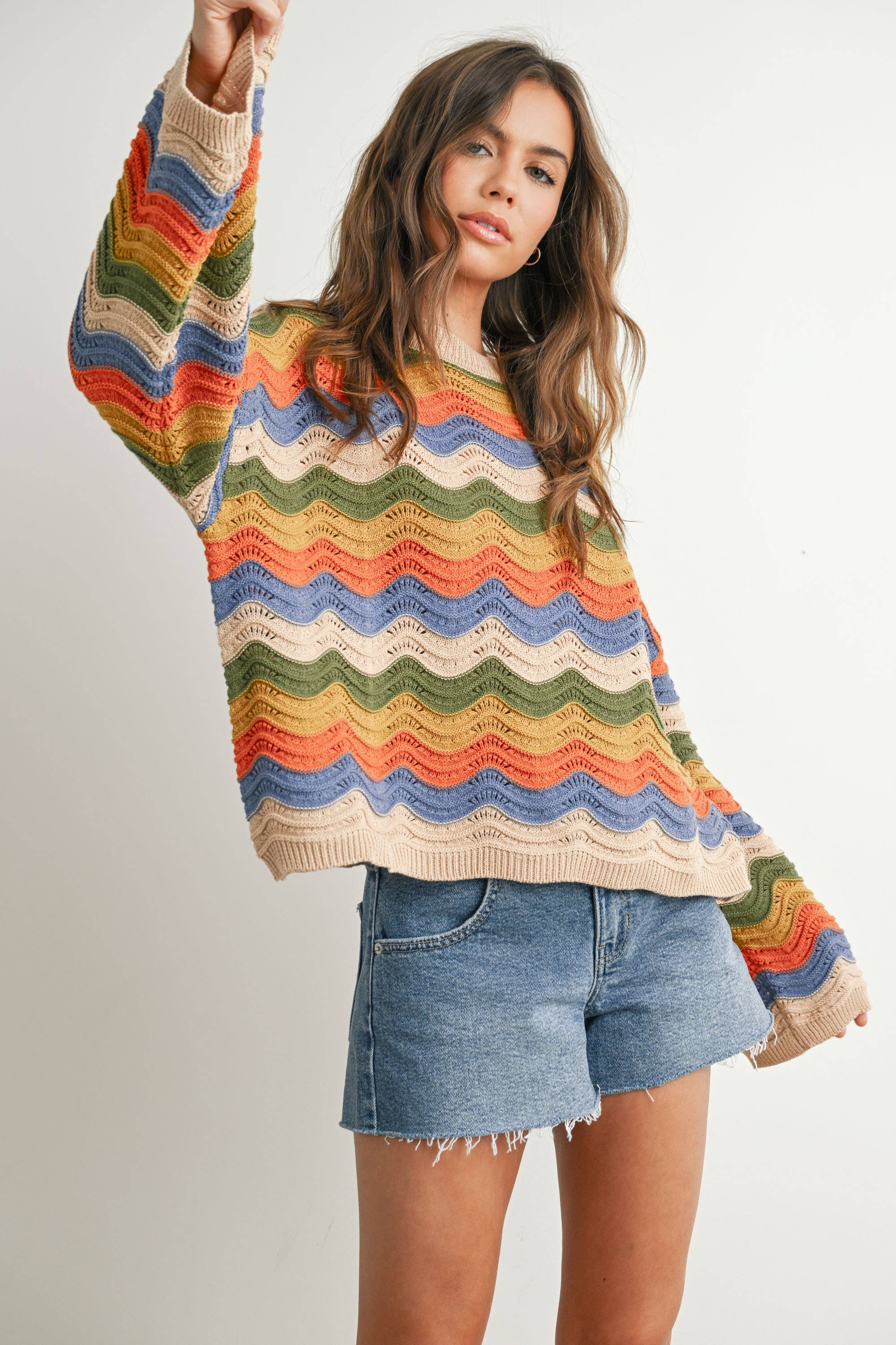 Color Block Sweater - BMW7639