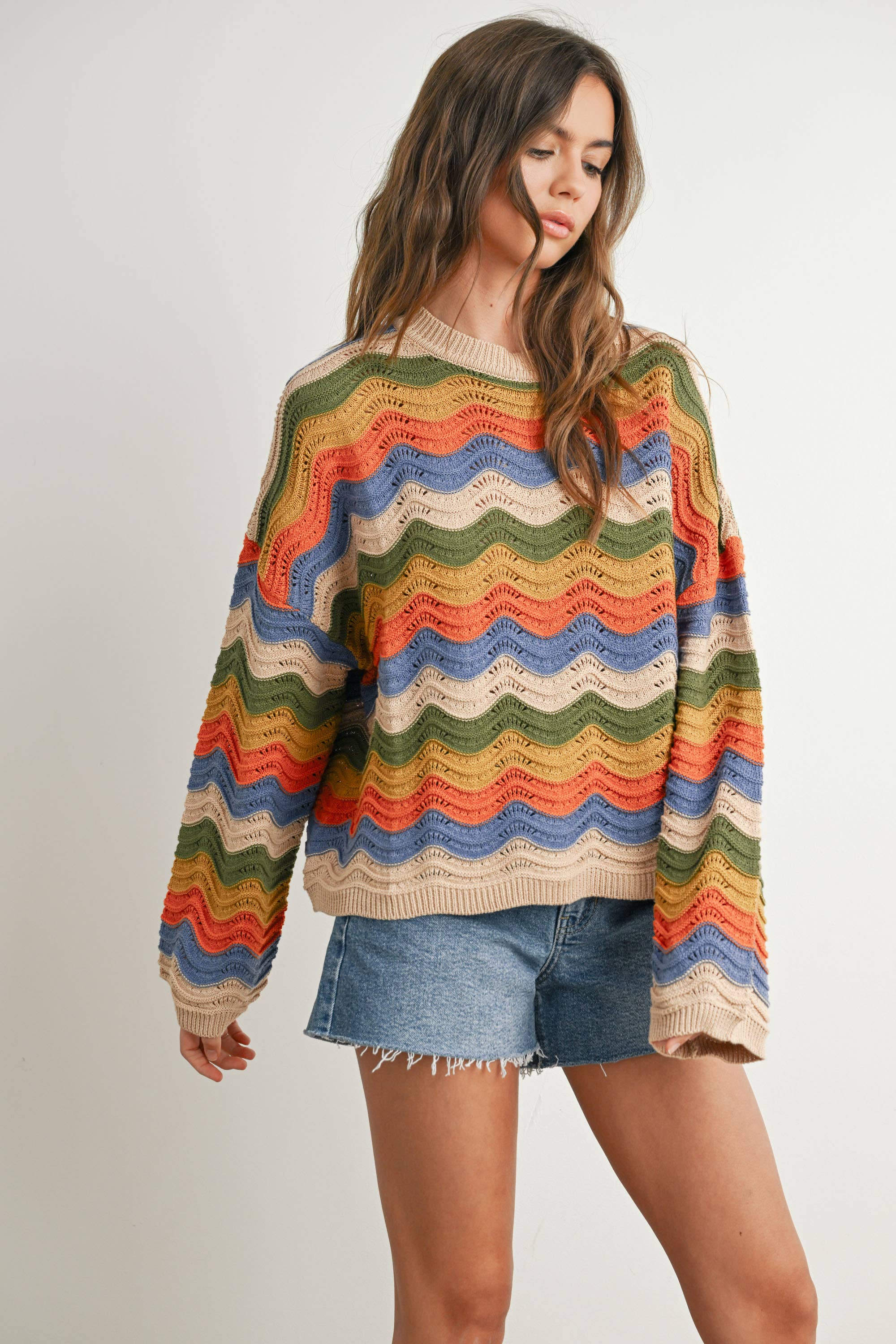 Color Block Sweater - BMW7639