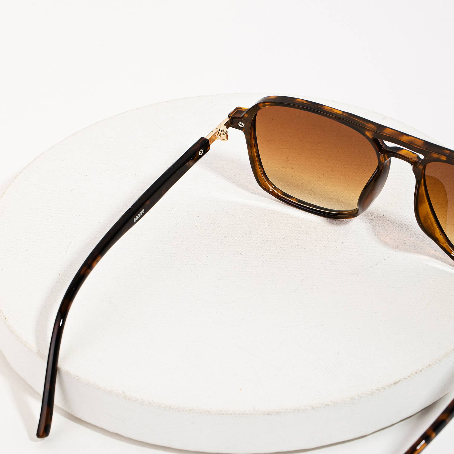 Tortoise Double Bridge Aviator Sunglasses