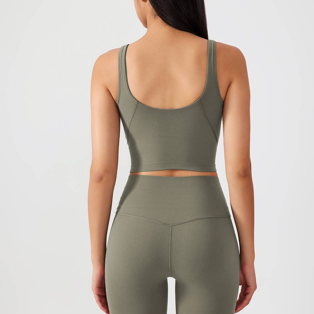 Women Fixed Chest Cushion Sport Bra Yoga Sport Tank Top