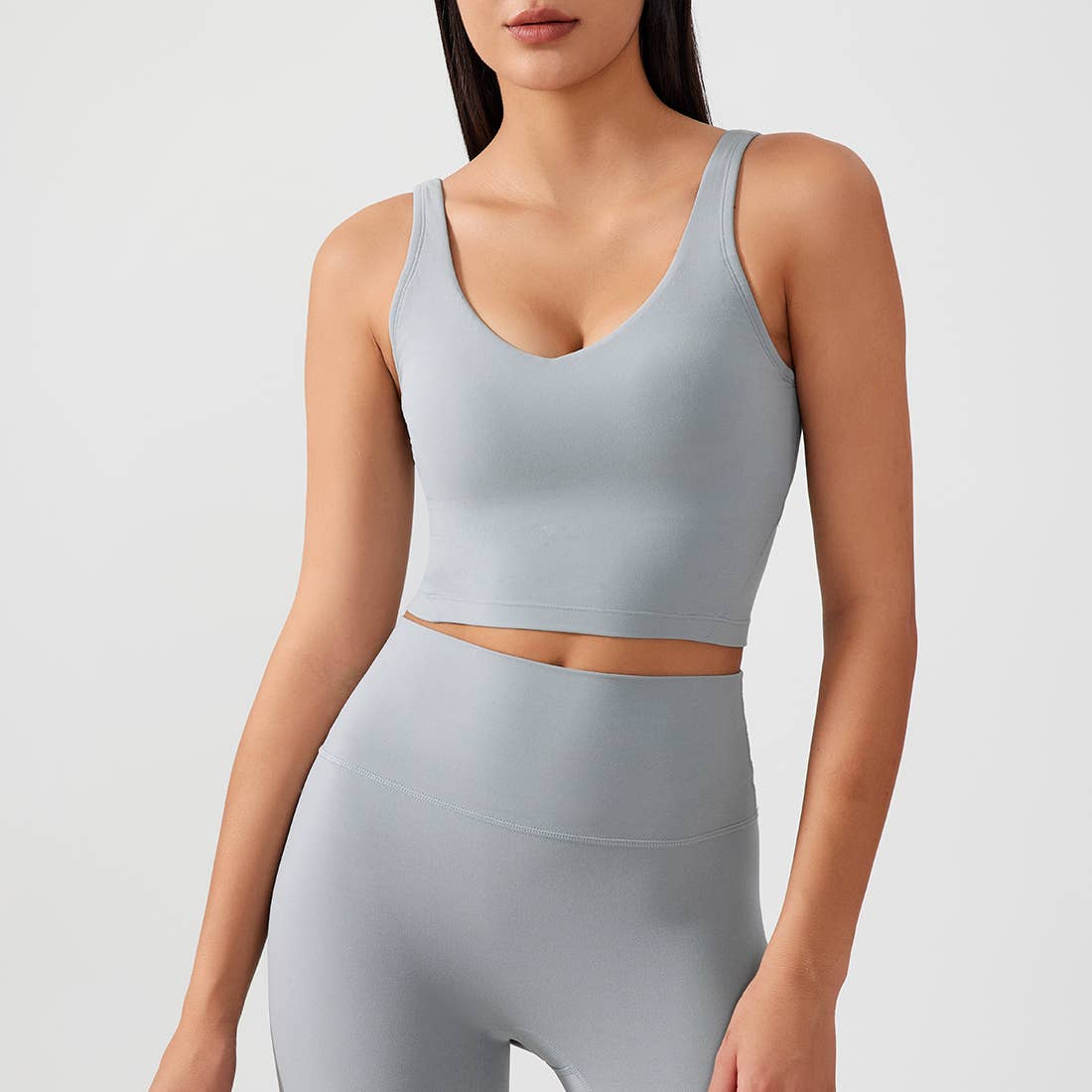 Women Fixed Chest Cushion Sport Bra Yoga Sport Tank Top