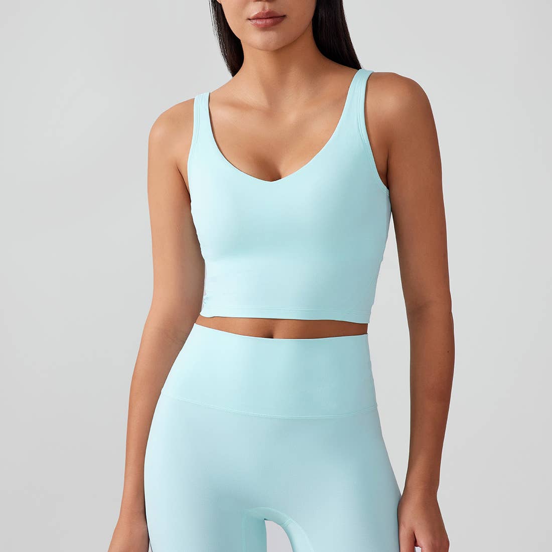 Women Fixed Chest Cushion Sport Bra Yoga Sport Tank Top