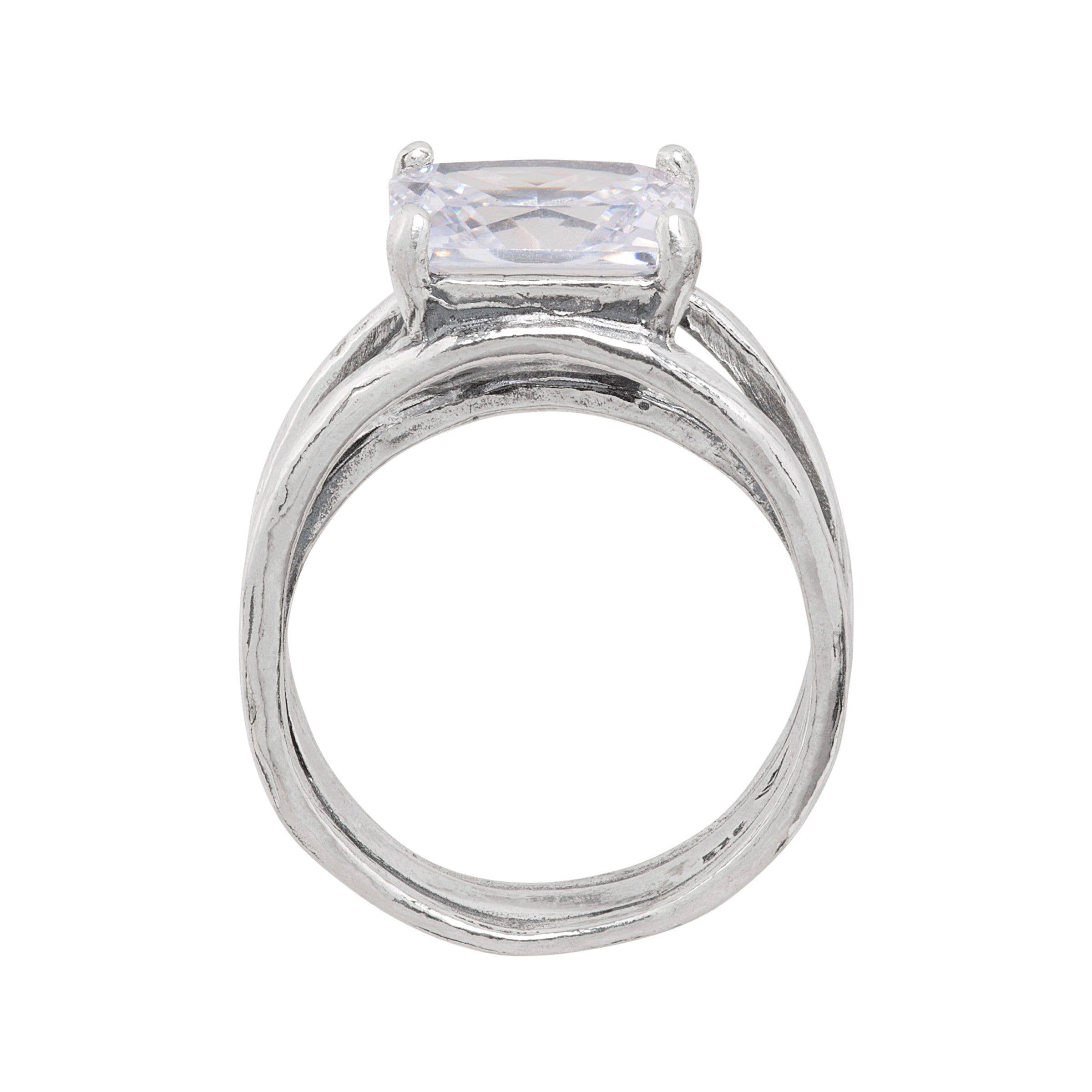 Silpada 'Sevilla Later' Cubic Zirconia Ring in Ste