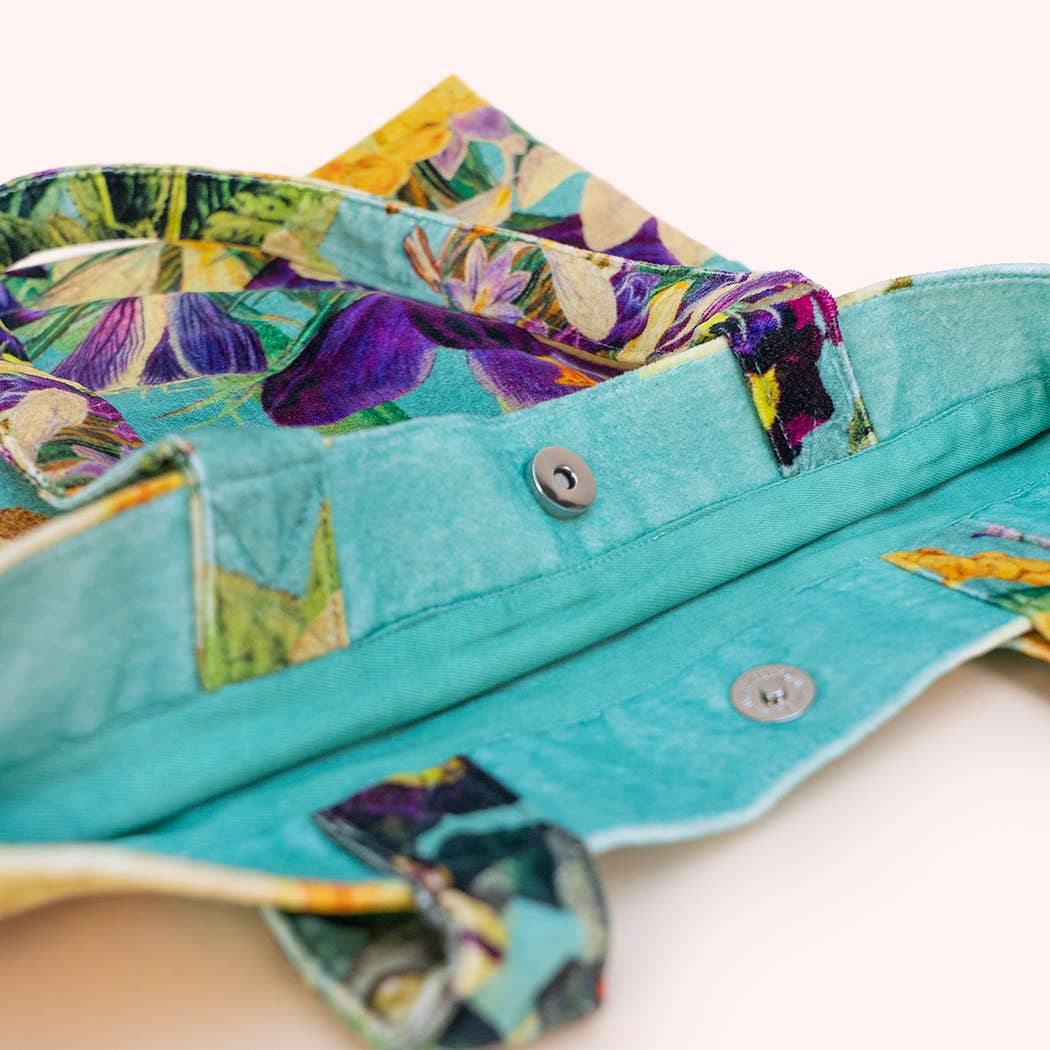 Velvet Tote Bag - Spring Flora