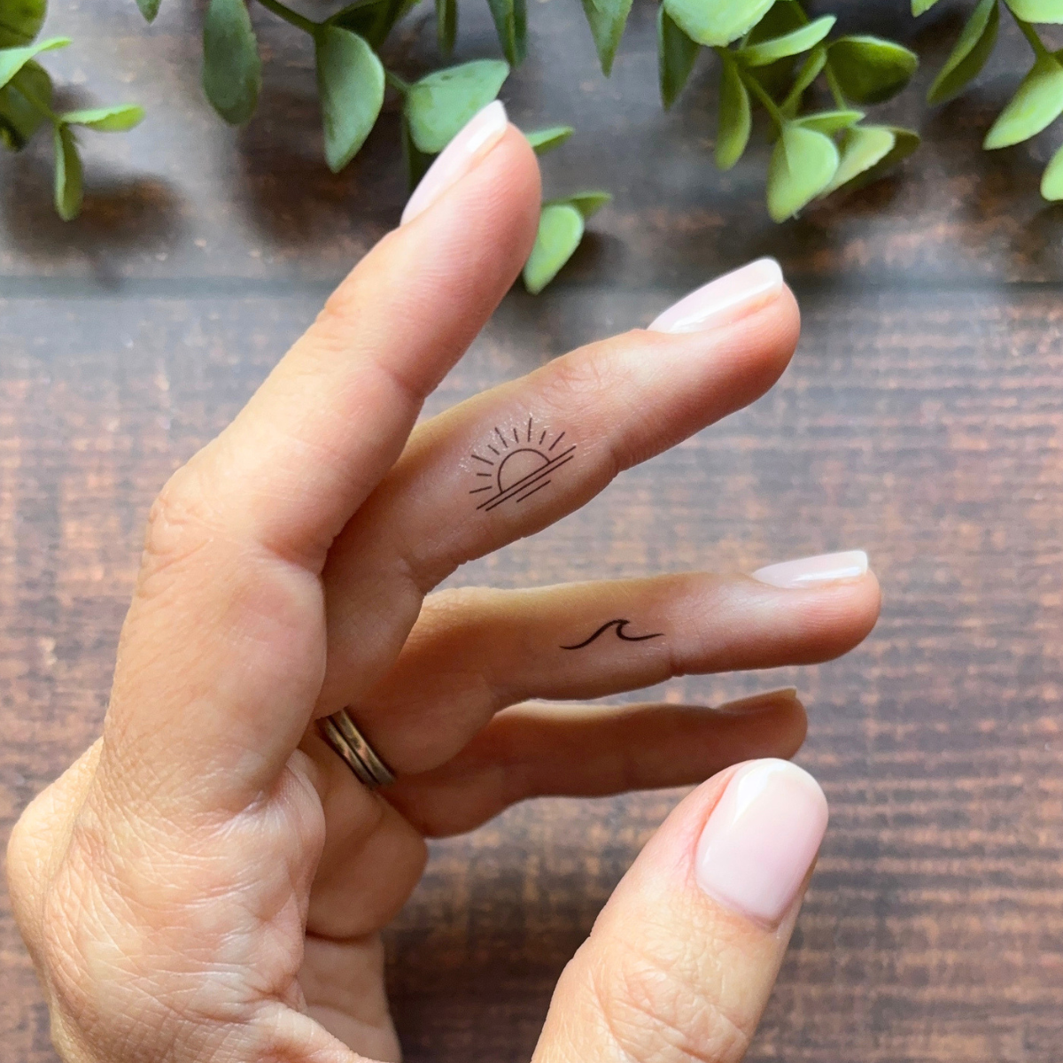 Mini Sun & Waves Temporary Tattoo Pack ☀️