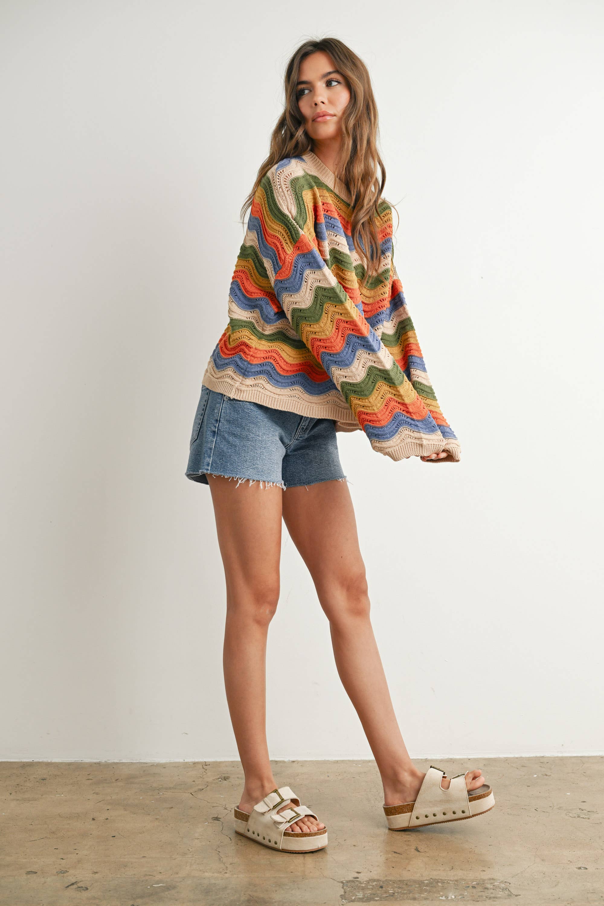 Color Block Sweater - BMW7639