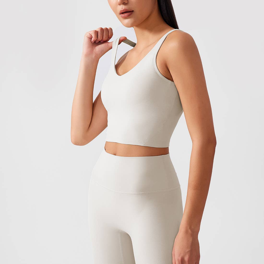 Women Fixed Chest Cushion Sport Bra Yoga Sport Tank Top