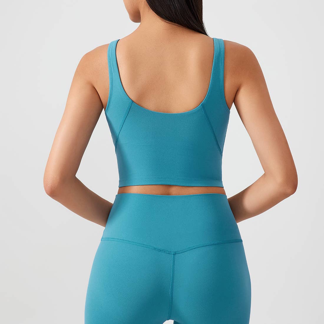 Women Fixed Chest Cushion Sport Bra Yoga Sport Tank Top