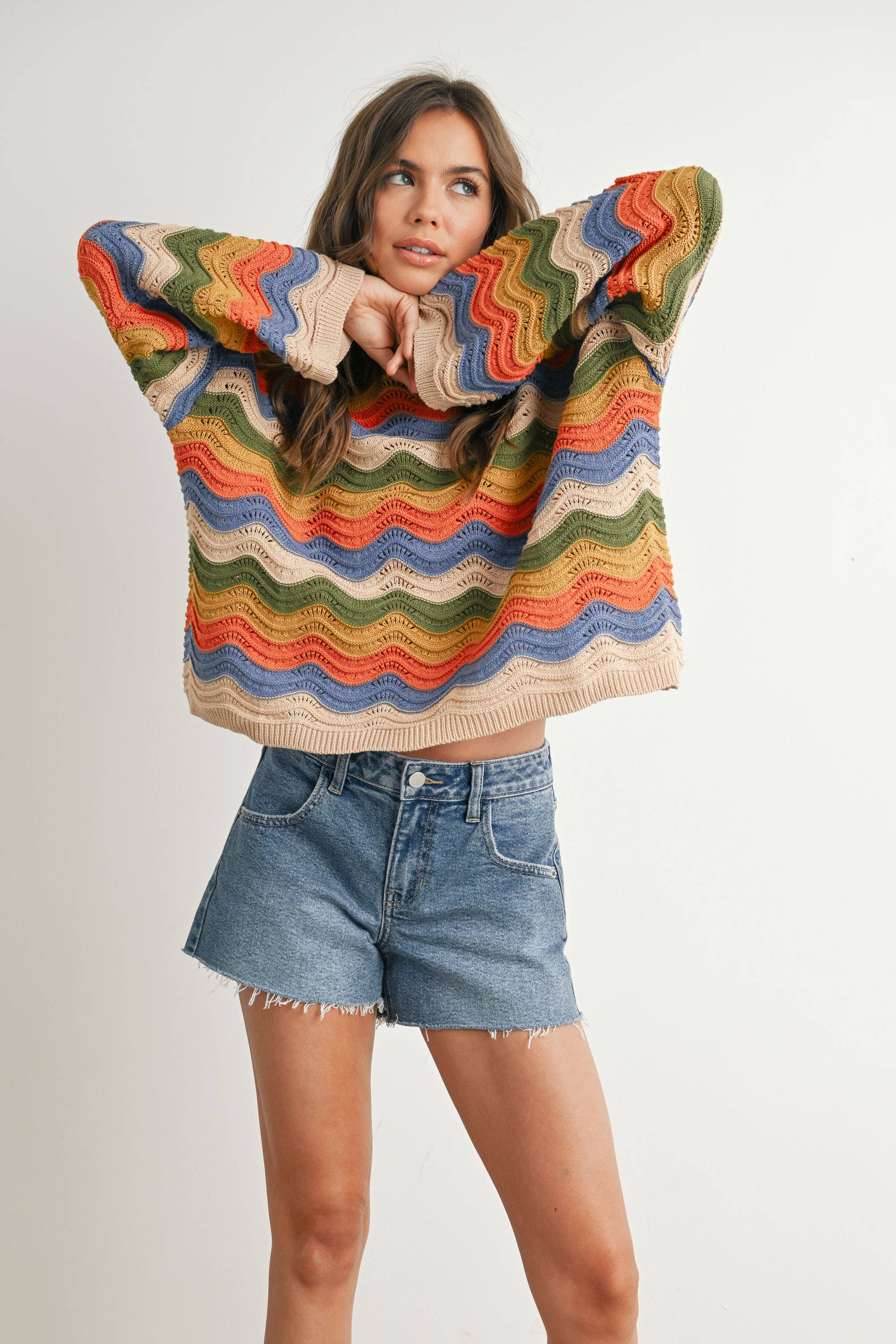 Color Block Sweater - BMW7639