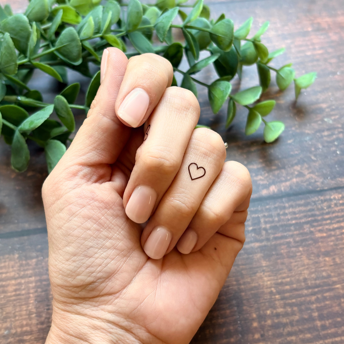 Mini Heart Temporary Tattoo Pack 🖤