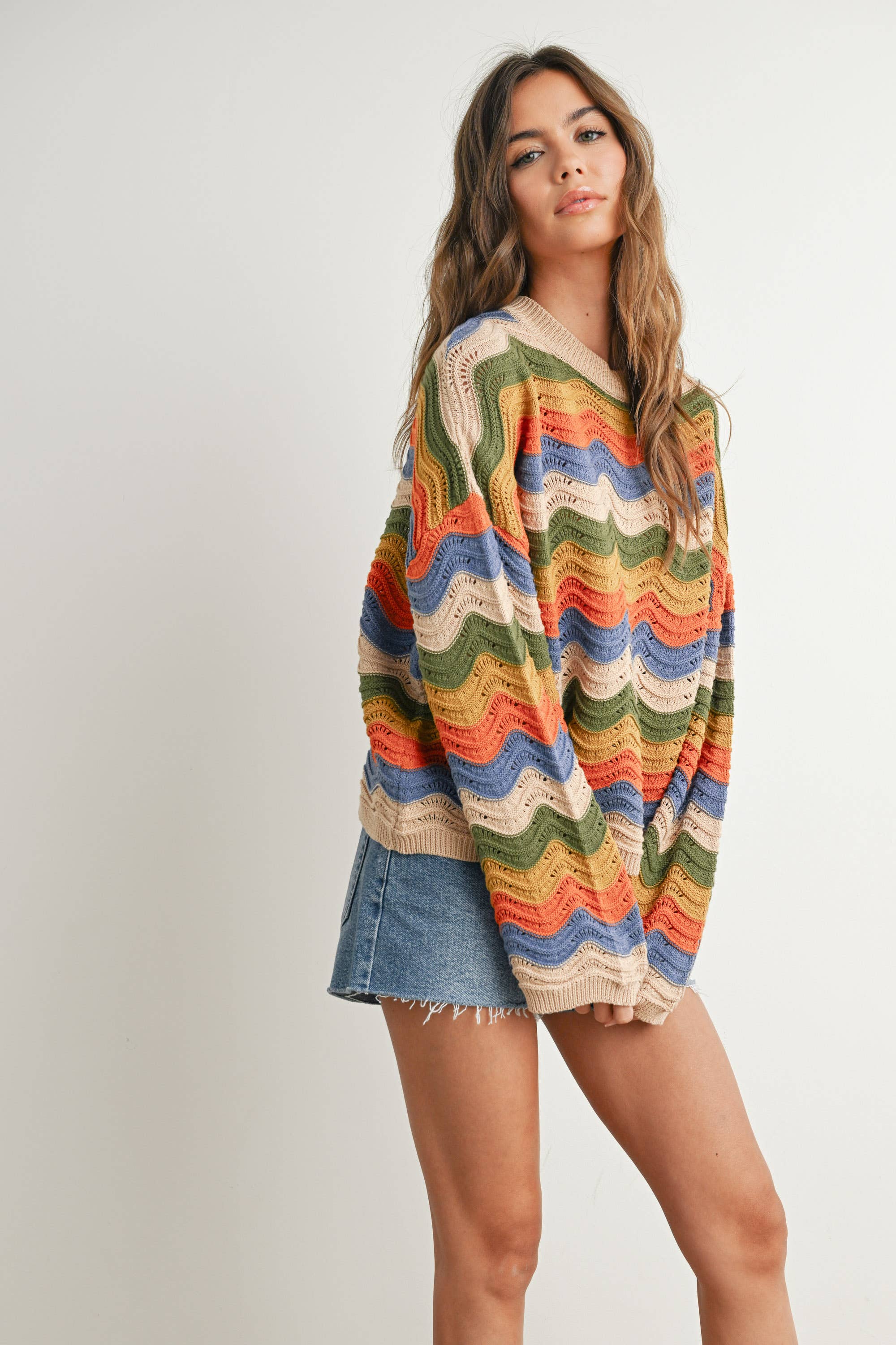 Color Block Sweater - BMW7639