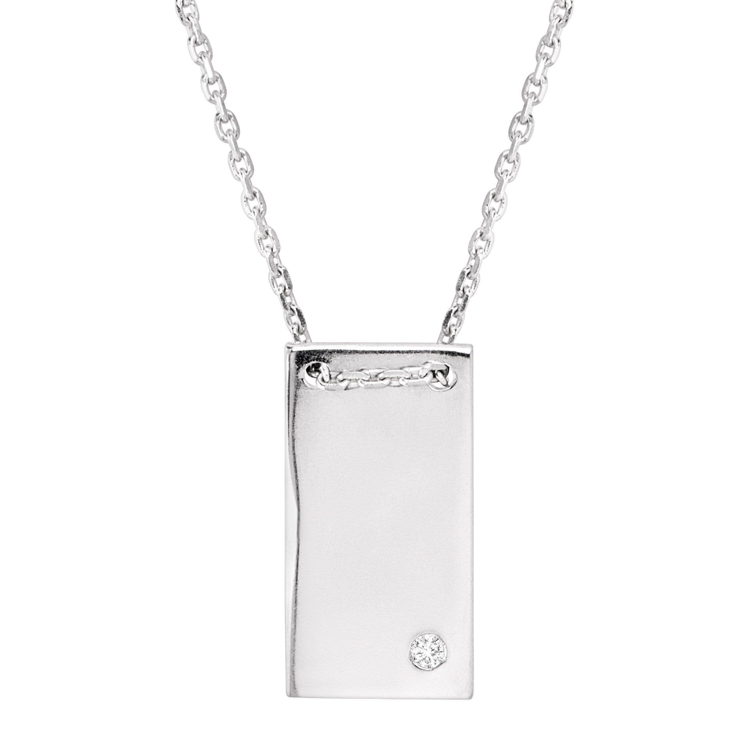 Silpada 'Shine Bright' Rectangular Pendant with CZ