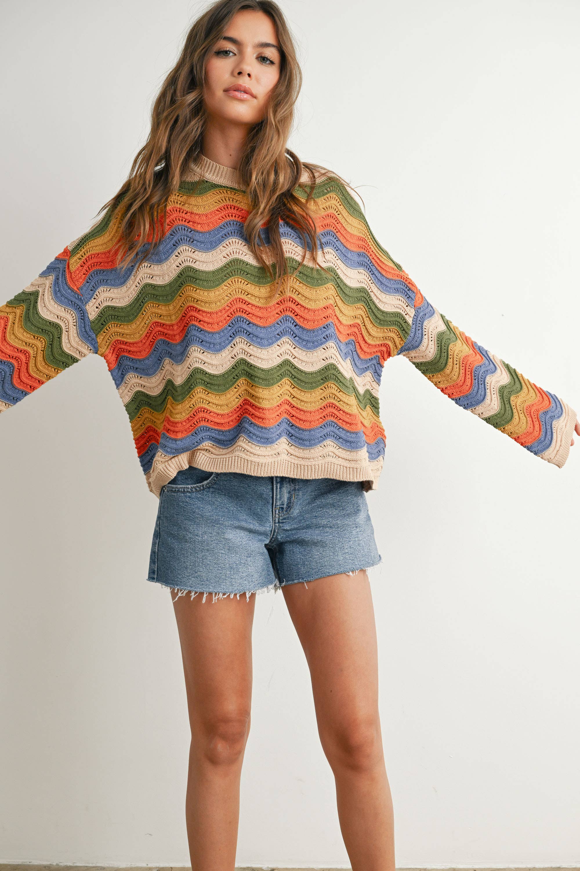 Color Block Sweater - BMW7639
