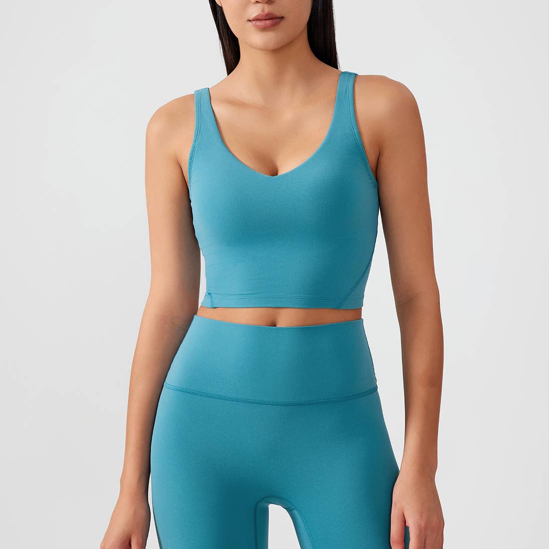 Women Fixed Chest Cushion Sport Bra Yoga Sport Tank Top