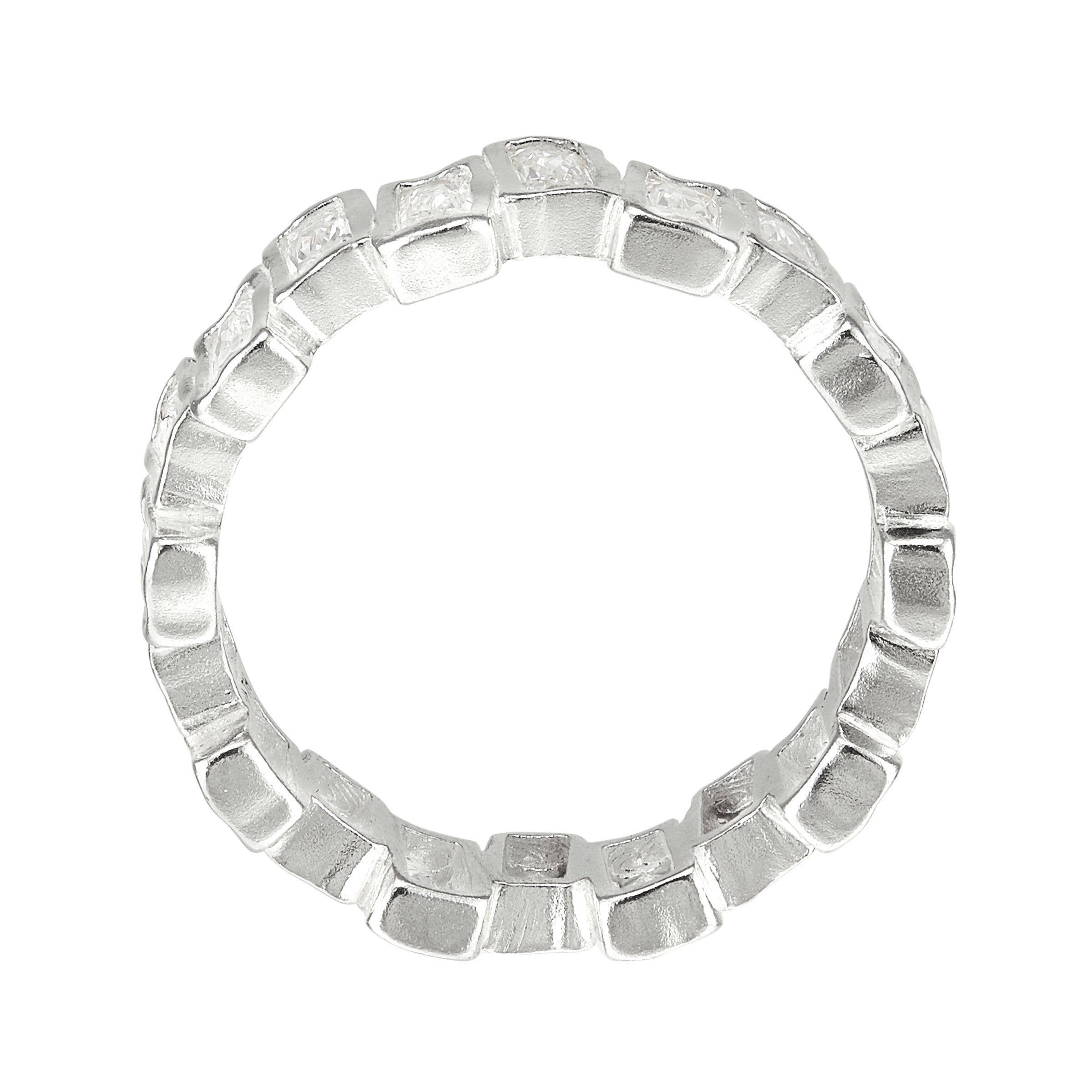 Silpada The Little Things Cubic Zirconia Ring in Silver