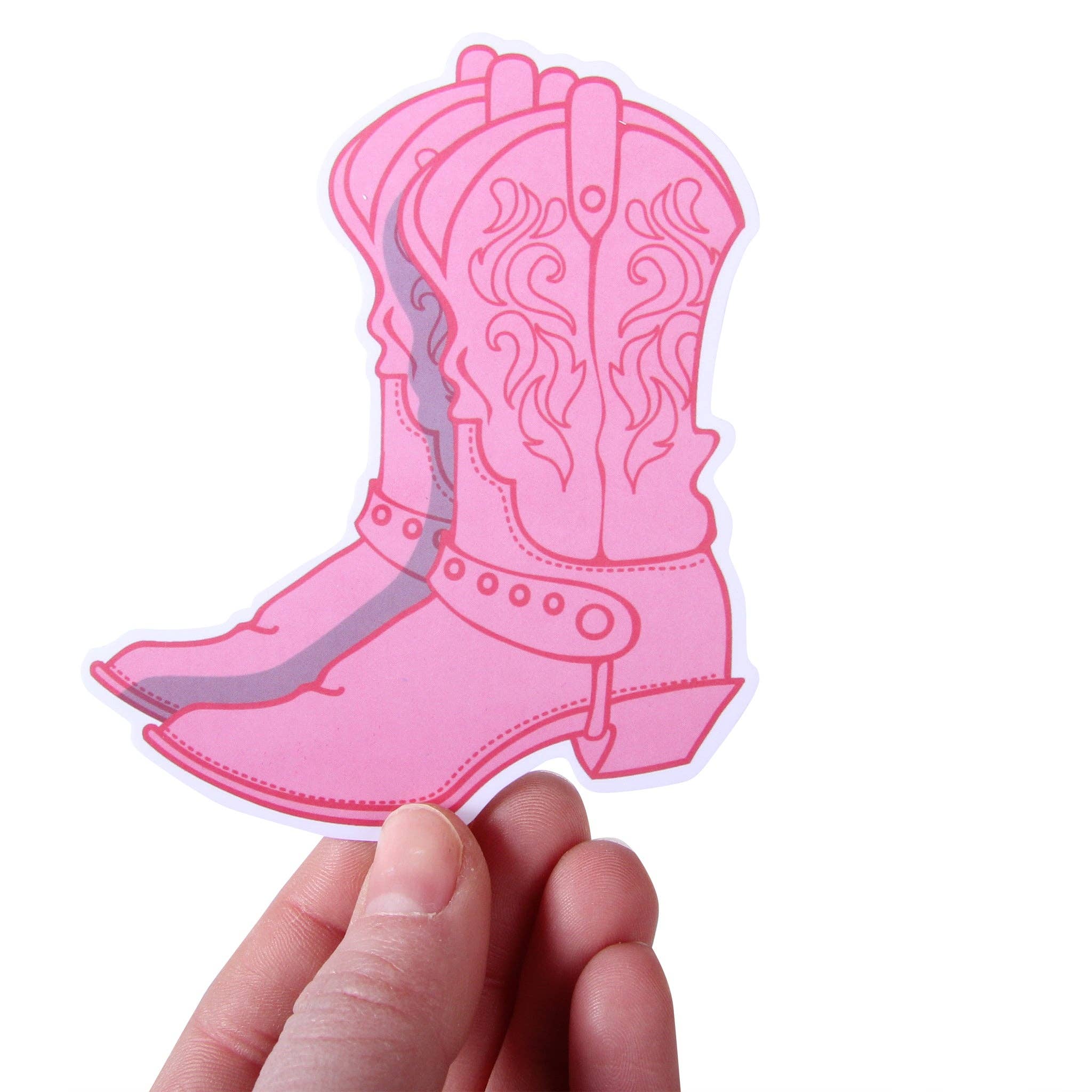 Pink Boot Sticker