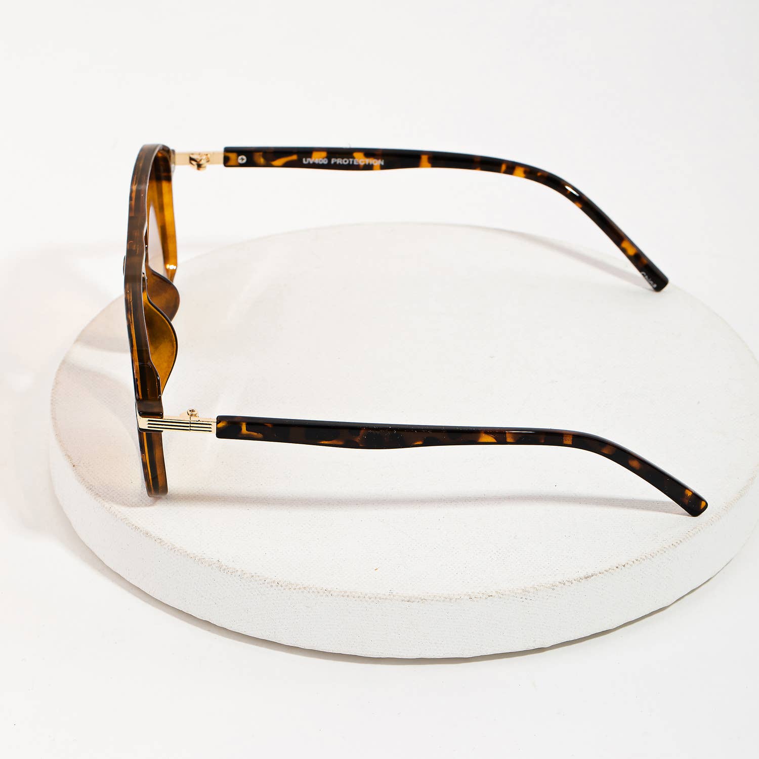 Tortoise Double Bridge Aviator Sunglasses
