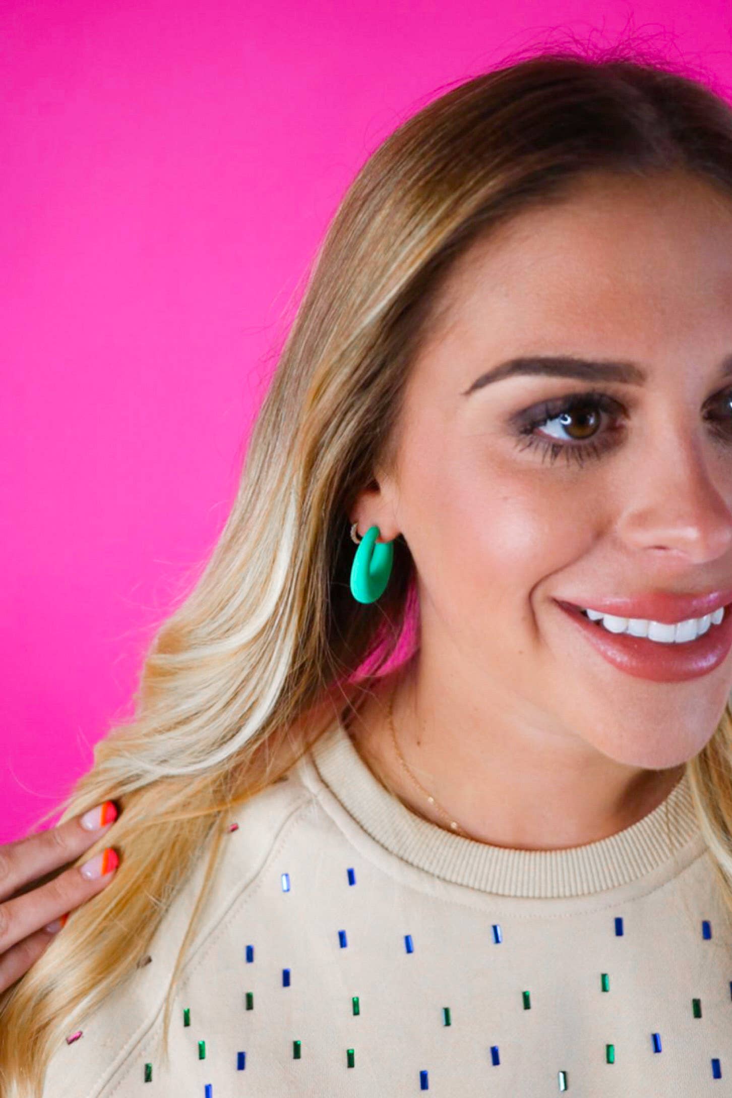 Colorful Kennedi Hoops