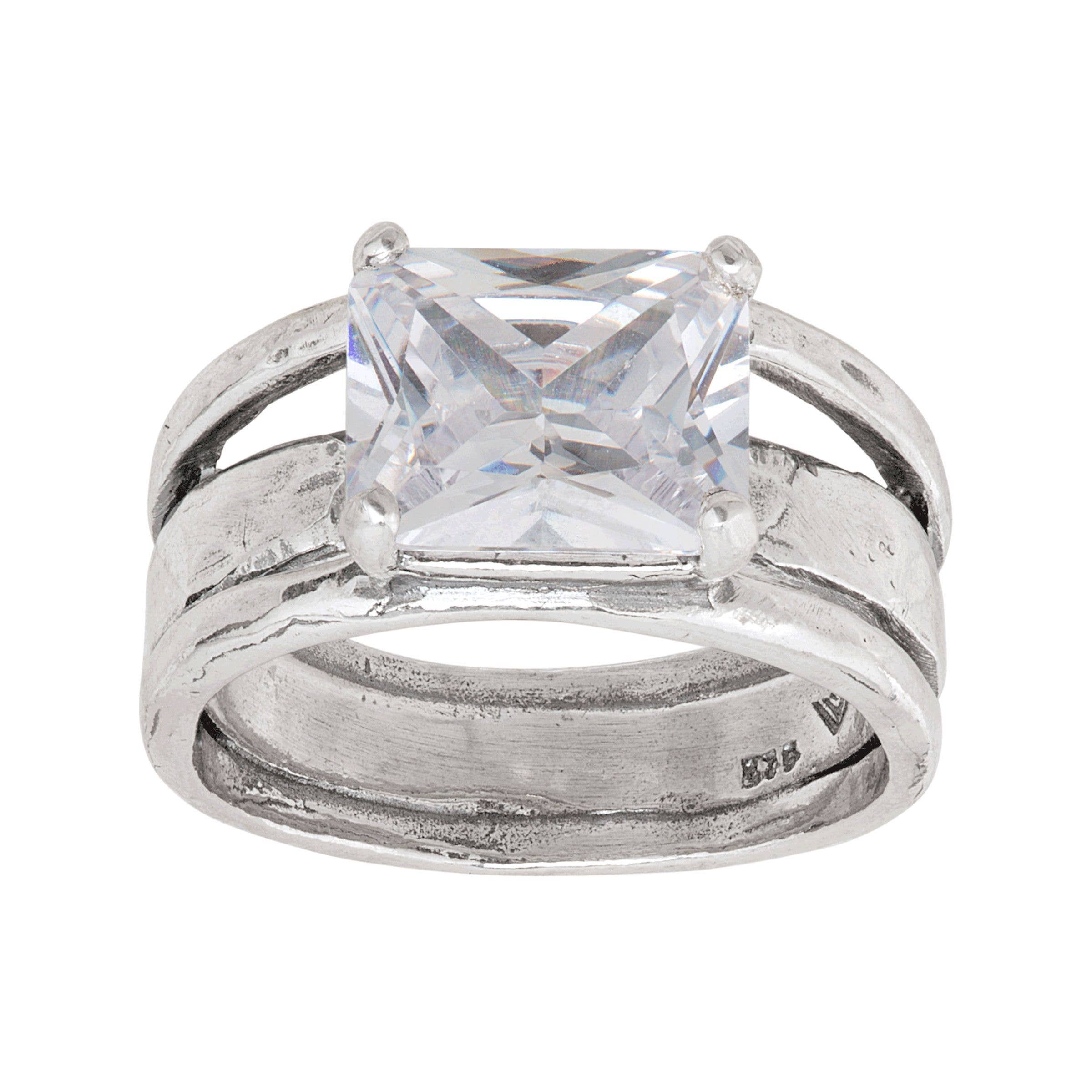Silpada 'Sevilla Later' Cubic Zirconia Ring in Ste